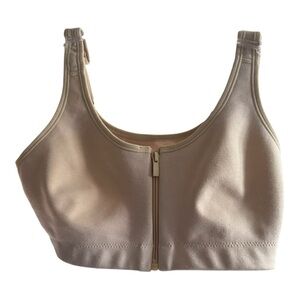 Underscore Zip Up Athletic Yoga Sports Bra